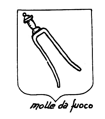 Image of the heraldic term: Molle da fuoco